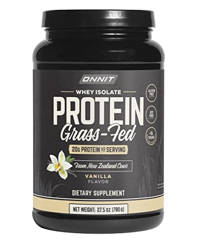 ONNIT Grass Fed Whey Isolate Protein - Vanilla (20 Servings)