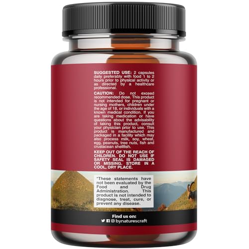 Horny Goat Weed for Male Enhancement - Extra Strength Horny Goat Weed for Men 1590mg Complex with Tongkat Ali Saw Palmetto Extract Panax Ginseng and Black Maca Root for Stamina & Energy - 30 Servings