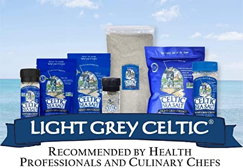 Light Grey Celtic Sea Salt 1 Pound Resealable Bag – Additive-Free, Delicious Sea Salt, Perfect for Cooking, Baking and More - Gluten-Free, Non-GMO Verified, Kosher and Paleo-Friendly