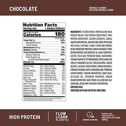 SlimFast High Protein Chocolate Bundle- 12 Count of Chocolate High Protein Meal Replacement Shakes (20g Protein) with 26 Servings of Chocolate High Protein Powder Mix (20g Protein)