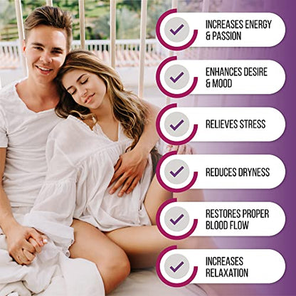 Female Libido Booster for Women - in the Mood Pills Energy Supplements for Women Increase Passion, Desire & Excitement, Relieve Stress, Reduce Dryness & Heighten Sensitivity Hornygoatweed Women