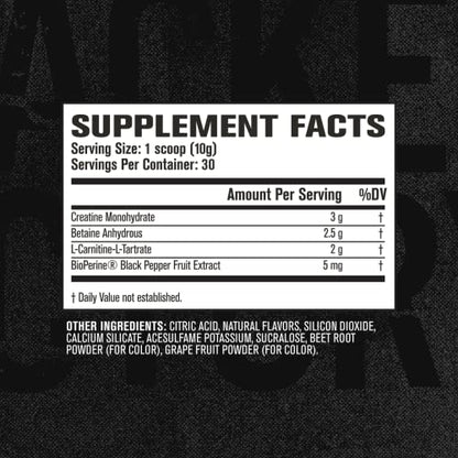 Jacked Factory Growth Surge Creatine Post Workout w/L-Carnitine - Daily Muscle Builder & Recovery Supplement with Creatine Monohydrate, Betaine, L-Carnitine L-Tartrate - 30 Servings, Black Cherry