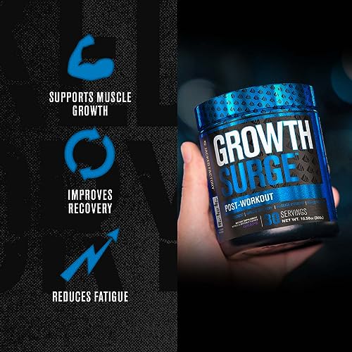 Jacked Factory Growth Surge Creatine Post Workout w/L-Carnitine - Daily Muscle Builder & Recovery Supplement with Creatine Monohydrate, Betaine, L-Carnitine L-Tartrate - 30 Servings, Grape