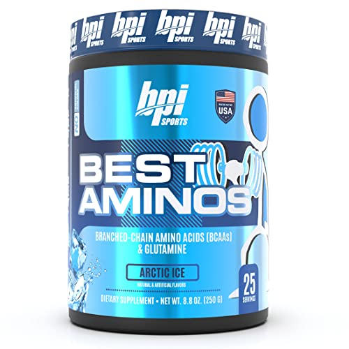 BPI Sports Best Aminos BCAA and Glutamine Supplement, Arctic Ice, 8.82 Ounce