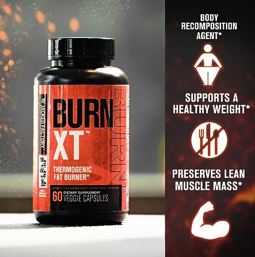 Burn-XT Thermogenic Fat Burner - Clinically Studied Weight Loss Supplement, Appetite Suppressant, & Energy Booster - Fat Burning Acetyl L-Carnitine, Green Tea Extract, & More - 60 Natural Diet Pills