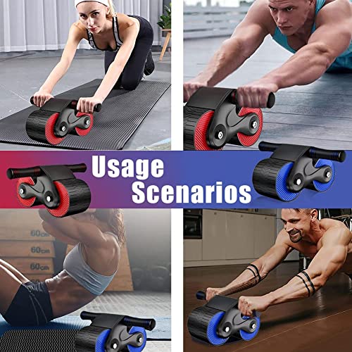 Automatic Rebound Aabdominal Wheel, Rebound Abdominal Wheel, Wheels Roller Domestic Abdominal Exerciser, Ab Roller Wheel Exercise Equipment for Beginners Core Workouts