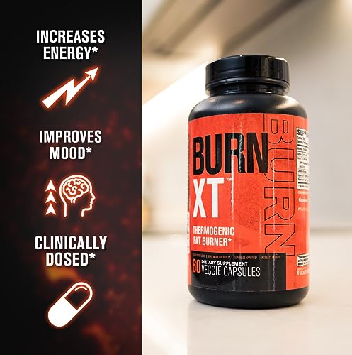 Burn-XT Thermogenic Fat Burner - Clinically Studied Weight Loss Supplement, Appetite Suppressant, & Energy Booster - Fat Burning Acetyl L-Carnitine, Green Tea Extract, & More - 60 Natural Diet Pills