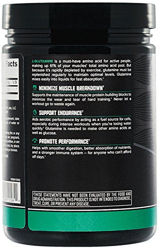 Onnit Glutamine | Boosts Aerobic Performance, Reaction Time and Gut Health | NSF Certified for Sport | 60 Servings (Unflavored)