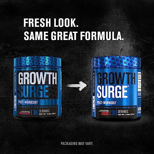 Jacked Factory Growth Surge Creatine Post Workout w/L-Carnitine - Daily Muscle Builder & Recovery Supplement with Creatine Monohydrate, Betaine, L-Carnitine L-Tartrate - 30 Servings, Watermelon