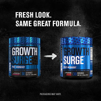 Jacked Factory Growth Surge Creatine Post Workout w/L-Carnitine - Daily Muscle Builder & Recovery Supplement with Creatine Monohydrate, Betaine, L-Carnitine L-Tartrate - 30 Servings, Cherry Limeade