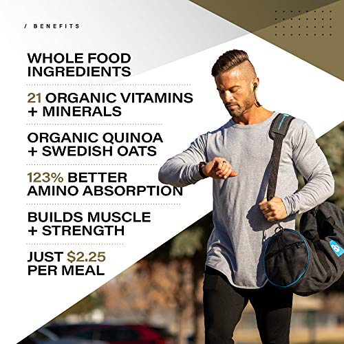 Kaged Clean Meal; Meal Replacement Shake with Whey Protein Isolate, Clean Carbs, MCT Oil Fats, Organic Vitamins and Minerals, Vanilla Cake, 20 servings