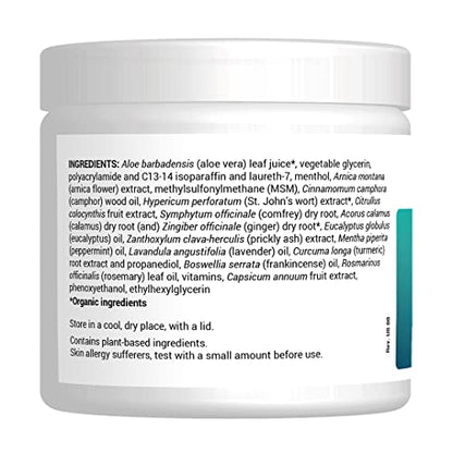 Dr. Berg's Joint & Muscle Cream - Workout Recovery, Full-Body Relaxation, Skin Nourishment - Sore Muscle Cream with Arnica and MSM - 4 oz.