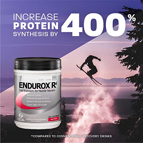 PacificHealth Endurox R4, Post Workout Recovery Drink Mix with Protein, Carbs, Electrolytes and Antioxidants for Superior Muscle Recovery, Net Wt. 2.29 lb, 14 Serving (Lemon Lime)