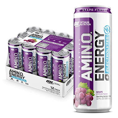 Optimum Nutrition Amino Energy Drink Plus Electrolytes for Hydration, Caffeine for Pre-Workout Energy, Amino Acids/BCAAs for Post-Workout Recovery