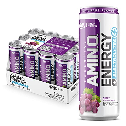 Optimum Nutrition Amino Energy Drink Plus Electrolytes for Hydration, Caffeine for Pre-Workout Energy, Amino Acids/BCAAs for Post-Workout Recovery