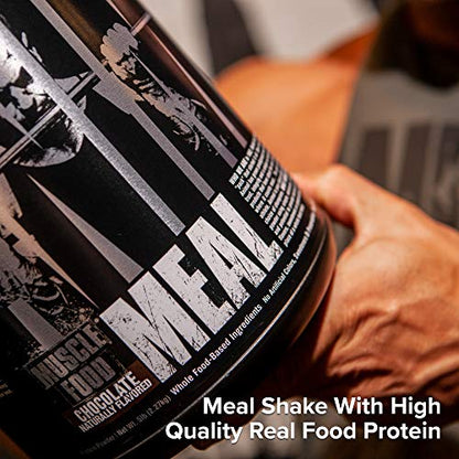 Animal Meal - All Natural High Calorie Meal Shake - Egg Whites, Beef Protein, Pea Protein, Chocolate, 5 Pound (3930)