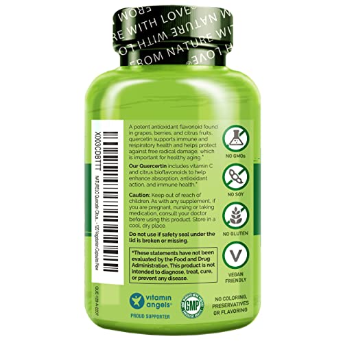 NATURELO Quercetin Citrus Bioflavonoid Complex with Enhanced Absorption - 120 Vegetarian Capsules