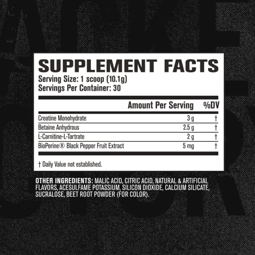 Jacked Factory Growth Surge Creatine Post Workout w/L-Carnitine - Daily Muscle Builder & Recovery Supplement with Creatine Monohydrate, Betaine, L-Carnitine L-Tartrate - 30 Servings, Fruit Punch