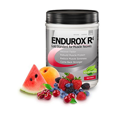 PacificHealth Endurox R4, Post Workout Recovery Drink Mix with Protein, Carbs, Electrolytes and Antioxidants for Superior Muscle Recovery, Net Wt. 2.29 lb, 14 Serving (Fruit Punch)