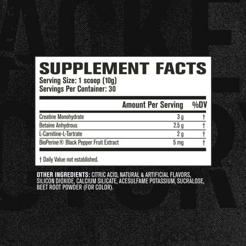 Jacked Factory Growth Surge Creatine Post Workout w/L-Carnitine - Daily Muscle Builder & Recovery Supplement with Creatine Monohydrate, Betaine, L-Carnitine L-Tartrate - 30 Servings, Watermelon