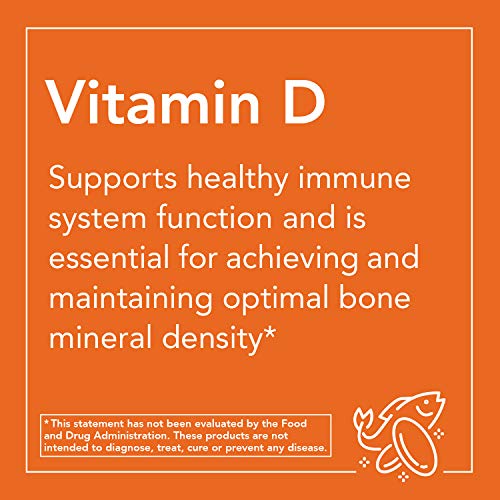 NOW Supplements, Vitamin D-3 5,000 IU, High Potency, Structural Support*, 240 Softgels