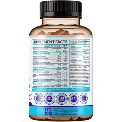 40-in-1 Brain Booster Supplements for Memory, Focus, Clarity, Energy, Performance | Natural Nootropics Brain Support Supplement with DMAE, Bacopa Monnieri & More | For Men & Women | 120 V Capsules