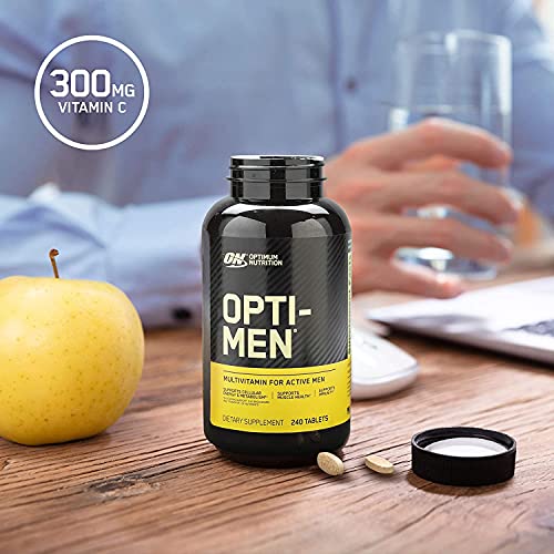 Optimum Nutrition Opti-Men, Vitamin C, Zinc and Vitamin D, E, B12 for Immune Support Mens Daily Multivitamin Supplement, 90 Count (Packaging May Vary)