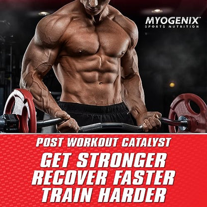 Myogenix Aftershock Post Workout, Unlimited Muscle Growth | Anabolic Whey Protein | Mass Building Carbohydrates | Amino Stack Creatine and Glutamine Plus BCAAs | Fruit Punch 5.82 lbs