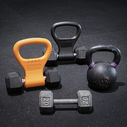 KETTLE GRYP - The Original - As Seen on SHARK TANK! Converts Your Dumbbells Into Kettlebells - Made in the USA - Dumbbell Grip Handle