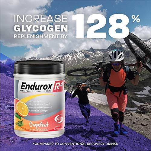 PacificHealth Endurox R4, Post Workout Recovery Drink Mix with Protein, Carbs, Electrolytes and Antioxidants for Superior Muscle Recovery, Net Wt. 2.29 lb, 14 Serving (Lemon Lime)