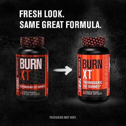 Burn-XT Thermogenic Fat Burner - Clinically Studied Weight Loss Supplement, Appetite Suppressant, & Energy Booster - Fat Burning Acetyl L-Carnitine, Green Tea Extract, & More - 60 Natural Diet Pills