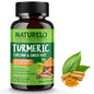 NATURELO Turmeric Curcumin - BioPerine for Better Absorption - Curcuminoids, Black Pepper, Ginger Powder - Plant-Based Joint Support - 120 Vegan Capsules