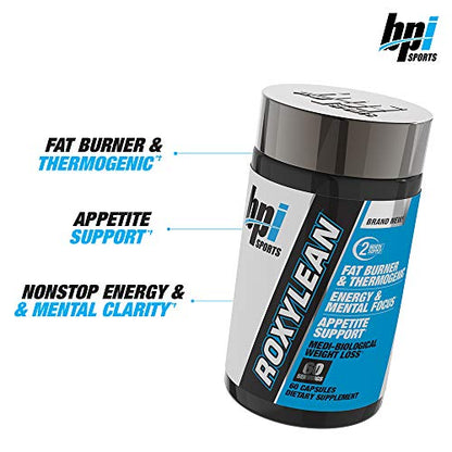 BPI Sports -Roxylean Extreme Fat Burner & Weight Loss Supplement, 60Count (Packaging May Vary)