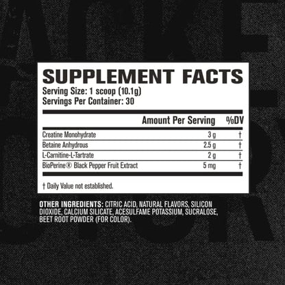 Jacked Factory Growth Surge Creatine Post Workout w/L-Carnitine - Daily Muscle Builder & Recovery Supplement with Creatine Monohydrate, Betaine, L-Carnitine L-Tartrate - 30 Servings, Cherry Limeade