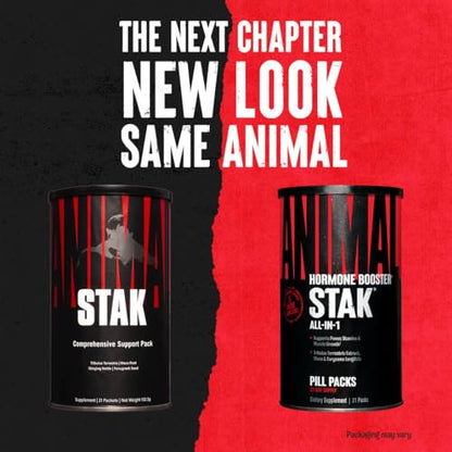 Animal Stak – Complete Natural Hormone Booster Supplement with Tribulus – Natural Testosterone Booster for Athletes – Contains Estrogen Blockers – 1 Month Cycle