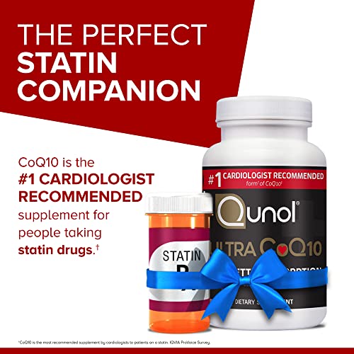 CoQ10 100mg Softgels - Qunol Ultra 3x Better Absorption Coenzyme Q10 Supplements - Antioxidant Supplement For Vascular And Heart Health & Energy Production - 4 Month Supply - 120 Count