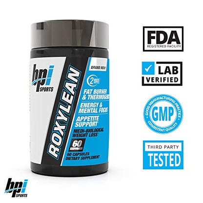 BPI Sports -Roxylean Extreme Fat Burner & Weight Loss Supplement, 60Count (Packaging May Vary)