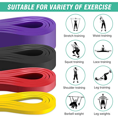 Alllvocles Resistance Band, Pull Up Bands, Pull Up Assistance Bands, Workout Bands, Exercise Bands, Resistance Bands Set for Legs, Working Out, Muscle Training, Physical Therapy, Shape Body