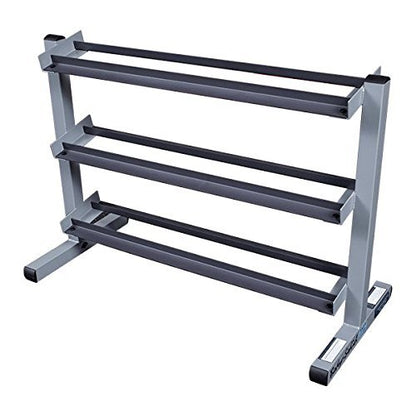 Body-Solid Three-Tier Horizontal Dumbbell Rack (GDR363) - Dumbbells not Included