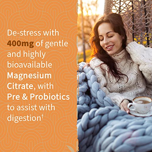 Garden of Life, Dr Formulated 400mg Magnesium Citrate Supplement with Prebiotics & Probiotics for Stress, Sleep & Recovery – Vegan, Gluten Free, Kosher, Non-GMO, No Added Sugars – 60 Peach Gummies