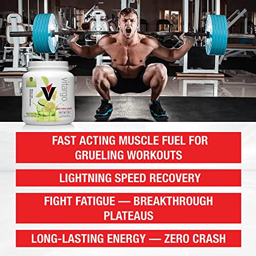 Vitargo Carbohydrate Powder | Feed Muscle Glycogen 2X Faster | 1 LB Lemon & Lime Pre Workout & Post Workout | Carb Supplement for Recovery, Endurance, Gain Muscle Mass