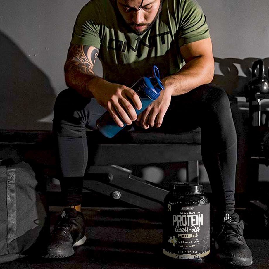 ONNIT Grass Fed Whey Isolate Protein - Vanilla (20 Servings)