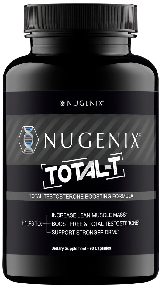 Nugenix Total-T, Free and Total Testosterone Booster Supplement for Men, 90 Count