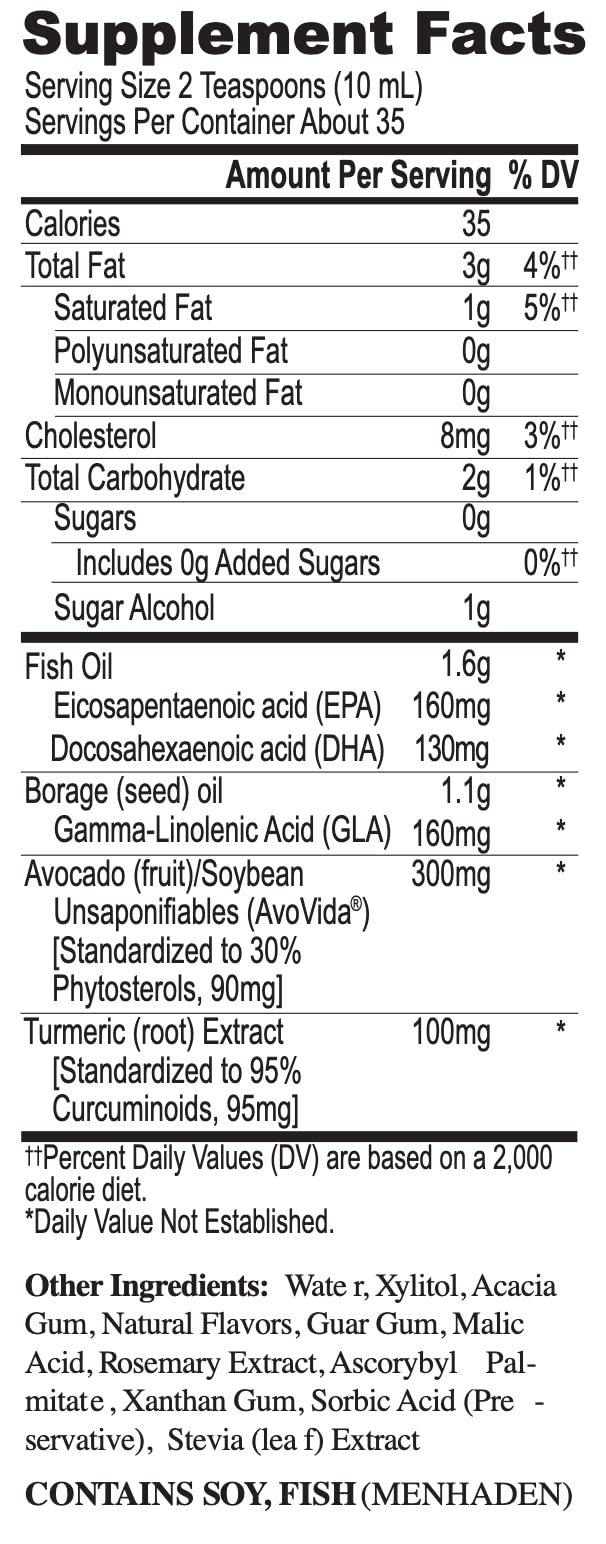 Onnit Joint Oil: Emulsified Liquid Fish Oil to Support Joint Health and Mobility - Tangerine Flavor (12oz)