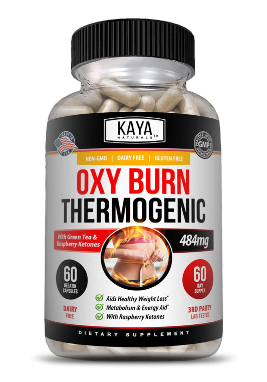 Kaya Naturals Oxy Burn - Weight Loss Pills for Women & Men - Appetite Suppressant Supplement - Supreme Fat Burner - Powerful Thermogenic Diet Pills - Natural Energy Boost - 60 Count